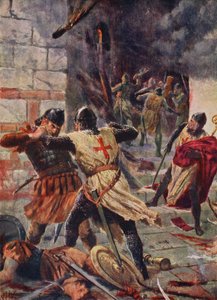 Konstantinápoly elfoglalása a keresztesek által alkotó: John Harris Valda