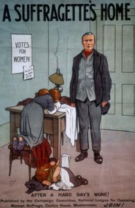 A Suffragettes Home / J. Hassall / Plakát, 20. század