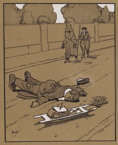 "Nappal semmi sem hasonlítható a jó öreg óvintézkedésekhez, amelyek a halottak megsértését" (színes litó) alkotó: John Hassall