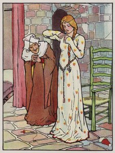 Rosanne megszúrja a kezét az orsóval (színes litó) alkotó: John Hassall