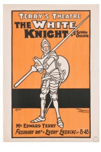 "Terrys Színház. A fehér lovag" / J. Hassall / Plakat, 1898 alkotó: John Hassall