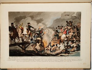 A francia hadsereg átkelt a Berezinán 1812 novemberében, 1813 alkotó: John Hassell