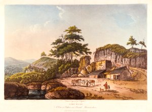 Mészkemencék. Kilátás Cliftonnál Bristol mellett, Gloucestershire államban, 1798.
