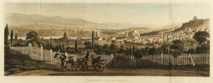 Panorámás kilátás Tiflisre, 1827 alkotó: John Heaviside Clark