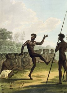 The Dance, bennszülöttek Új-Dél-Walesből Matthew Dubourg (fl.1813-1820) vésett pub. 1813