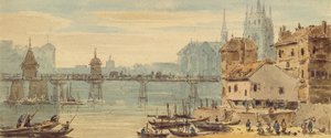 Basel, 1807 körül (wc, toll és tinta papíron)