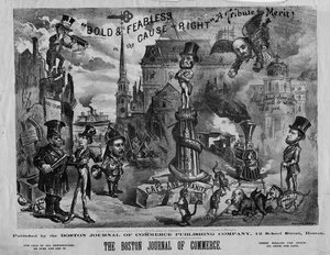 Merész és rettenthetetlen az igazság ügyében: tisztelgés az érdemek előtt!, a Boston Journal of Commerce, 1873.