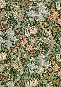 Golden Lily tapéta, amelyet John Henry Dearle (1860-1932) tervezett a Morris and Company számára, 1897