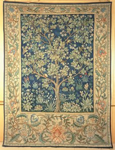 Tree Portiere kárpit, a William Morris & Co. számára, 1909 körül