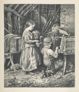 27. tábla Gyermekek, a "Nature Pictures"-ből, harminc eredeti illusztrációból álló sorozat, J. H. Dell fára rajzolta, és R. Paterson metszet. John Henry Dell