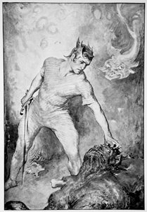 „Beowulf lenyírja Grendel fejét”, 1910.