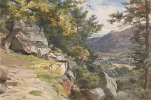 Kilátás Craig-y-Barnsból, Dunkeldből, Délre néz