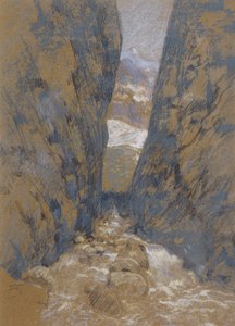 Hegyi szurdok alkotó: John Henry Twachtman