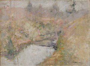Hemlock Pool alkotó: John Henry Twachtman