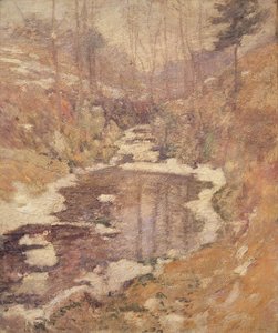 Hemlock Pool, 1900 körül alkotó: John Henry Twachtman