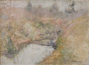 Hemlock Pool, kb. 1890-1900. alkotó: John Henry Twachtman