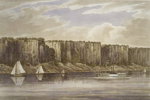 Palisades No. 19, Hudson River Portfolio, 1823-24. alkotó: John Hill