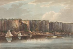 The Palisades No. 19 of The Hudson River Portfolio, 1823-24. alkotó: John Hill