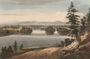 A Hudson River Portfolio 7. számú Sandy Hill közelében, 1822-23.
