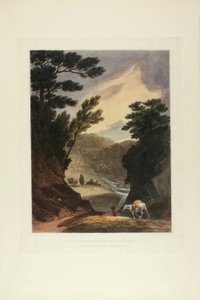 Nézet a Pennsylvania állambeli Schuylkill-vízesés közelében, az első számú festői kilátás az amerikai tájról ötödik táblája alkotó: John Hill