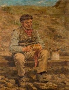 Munkás ebédel, 1886-87 alkotó: John Hodgson Campbell