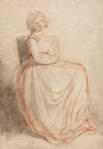 Tanulmány egy ülő nőről alkotó: John Hoppner