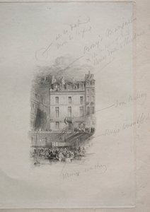 Napoleons szállás, Quai Conti, 1836. alkotó: John Horsburgh