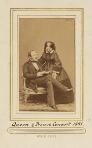 Királynő és hercegi hitves, okirat alkotó: John Jabez Edwin Mayall