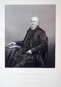 Ő nagytiszteletű és nagytiszteletű Charles Thomas Longley, a "The Drawing-Room Portrait Gallery of Emminent Personages" című kötetből.