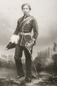 Albert Edward (1841-1910) metszetét D.J. Pound egy fényképről, a „The Drawing-Room of Eminent Personages, Volume 2”, Londonban, 1860. alkotó: John Jabez Edwin Paisley Mayall
