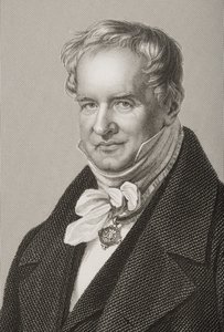 Friedrich Heinrich Alexander Humboldt (1769-1859), von Humboldt báró, metszett D.J. Pound egy fényképről, a The Drawing-Room of Eminent Personages, 2. kötetből, megjelent Londonban, 1860 (engra alkotó: John Jabez Edwin Paisley Mayall