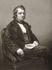 John Arthur Roebuck (1801-79) metszett D.J. Pound egy fényképről, a „The Drawing-Room of Eminent Personages, Volume 2”, Londonban, 1860.