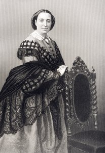 Madame Rosino Penco (1823-94) D.J. Pound metszete egy fénykép alapján, a "The Drawing-Room of Eminent Personages, Volume 2" című, 1860-ban Londonban kiadott kötetből.