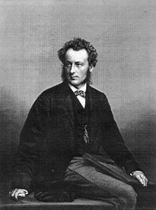 Sir John Everett Millais, a "The Drawing Room Portré Gallery of Eminent Personages"-ből, D. J Pound metszet (metszet)