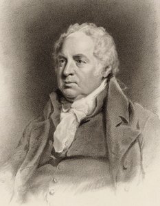 William Shield hegedűművész és zeneszerző portréja 1748-1829, 1822. alkotó: John Jackson