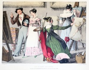 Les Dames Artistes, Rodwell és Martin kiadója, 1820 alkotó: John James Chalon