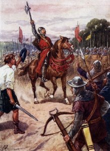 William Wallace a falkirki csatában, Skóciában