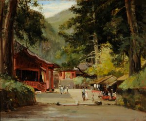Jyemiten mauzóleumának bejárata, Nikko, Japán