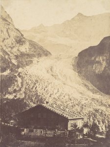 Svájci gleccser, 1850-es évek. alkotó: John Joscelyn Coghill