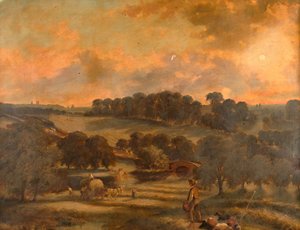 Haytime, Hamstead Mill, Handsworth, Staffordshire, 1850-1908. alkotó: John Joseph Hughes