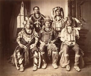 Otoe-Missouri küldöttei, 1881. alkotó: John K. Hillers.