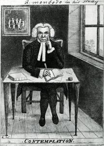 Szemlélődés – Lord Monboddo tanulmányában, 1784 alkotó: John Kay