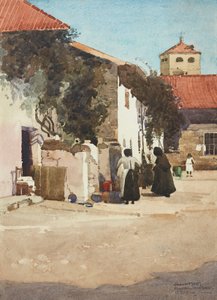 Segovia udvar (akvarell) alkotó: John Keppie