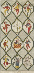 Betley Glass Window – Morris Dancers: metszet, nd [1751-1790] (nyomtatás)