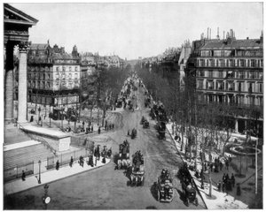 Boulevard de la Madeleine, Párizs, 19. század vége