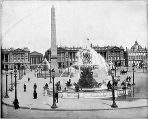Place de la Concorde, Párizs, 19. század vége