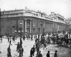 A Bank of England, London, 19. század vége.