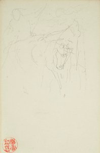 Achilles és Xanthus, a La Farge 849. és 860. számú fóliójából, a 42 rajz egyike