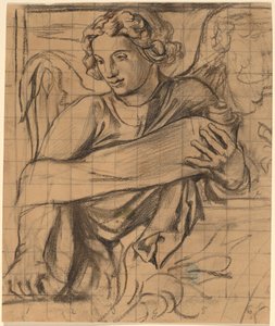 Angyal - Szentháromság templom falfestménye alkotó: John La Farge