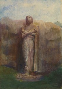 Ananda kolosszális szobra, Pollanarua romvárosa közelében, Ceylon, 1891